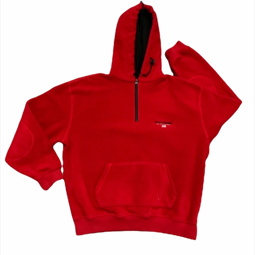 Polo sports faux fur hoodie vintage
